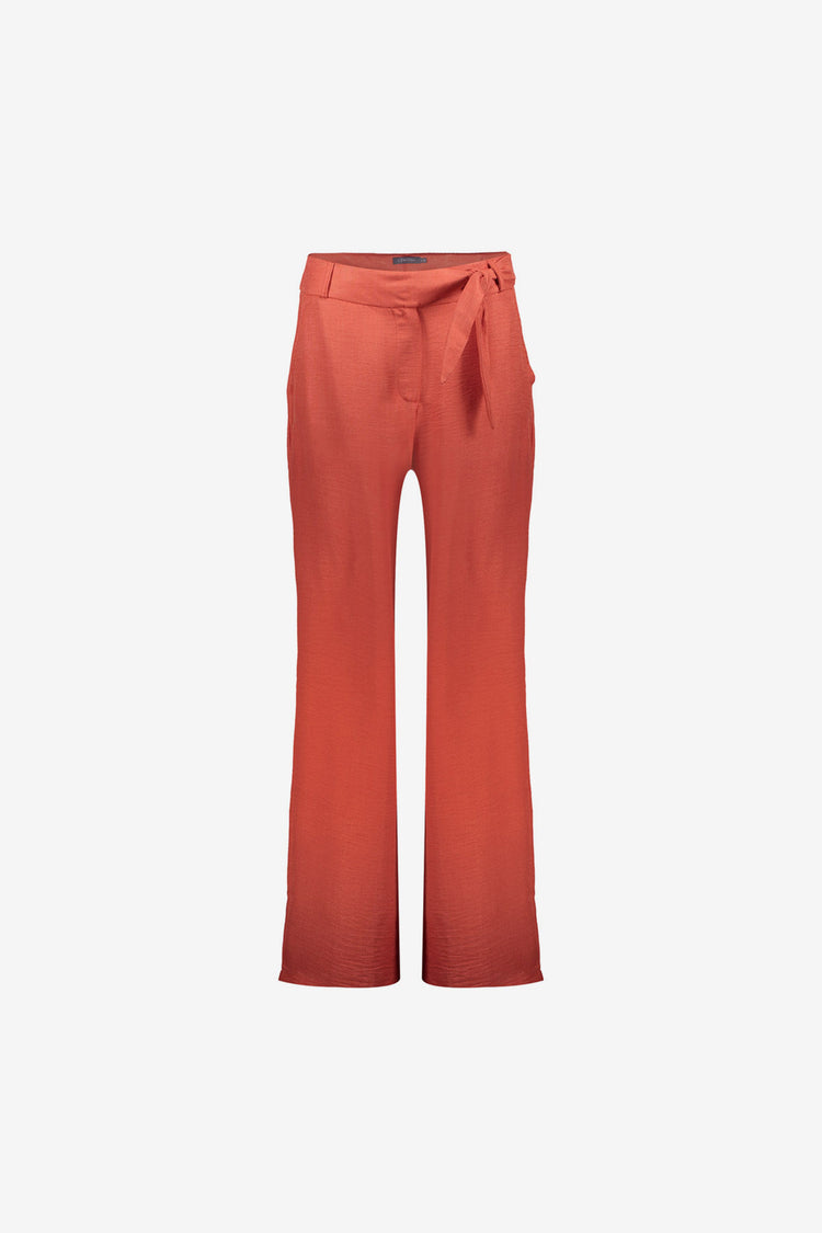 Geisha pantalon met linnenlook