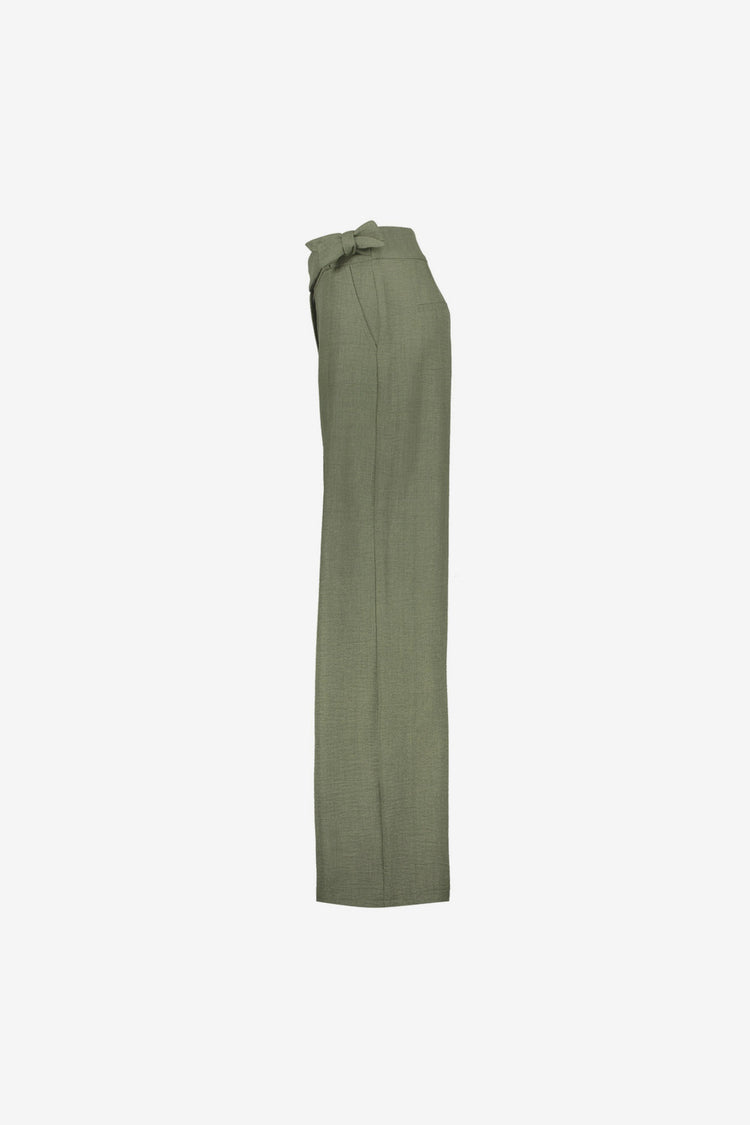 Geisha pantalon met linnenlook