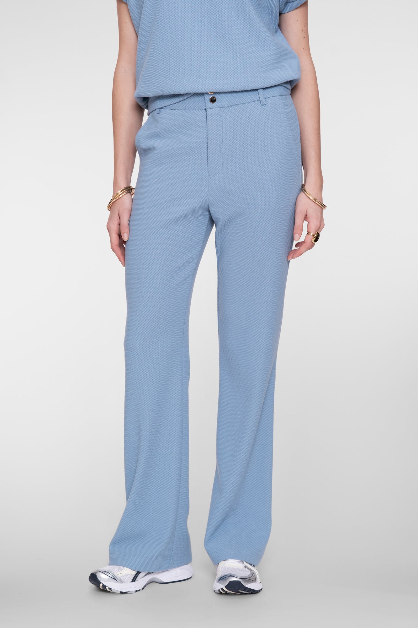 Geisha comfy broek met honeycomb structuur