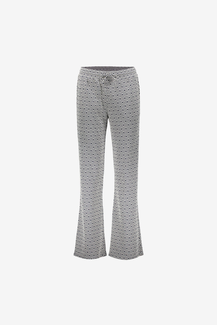Geisha jacquard flared broek