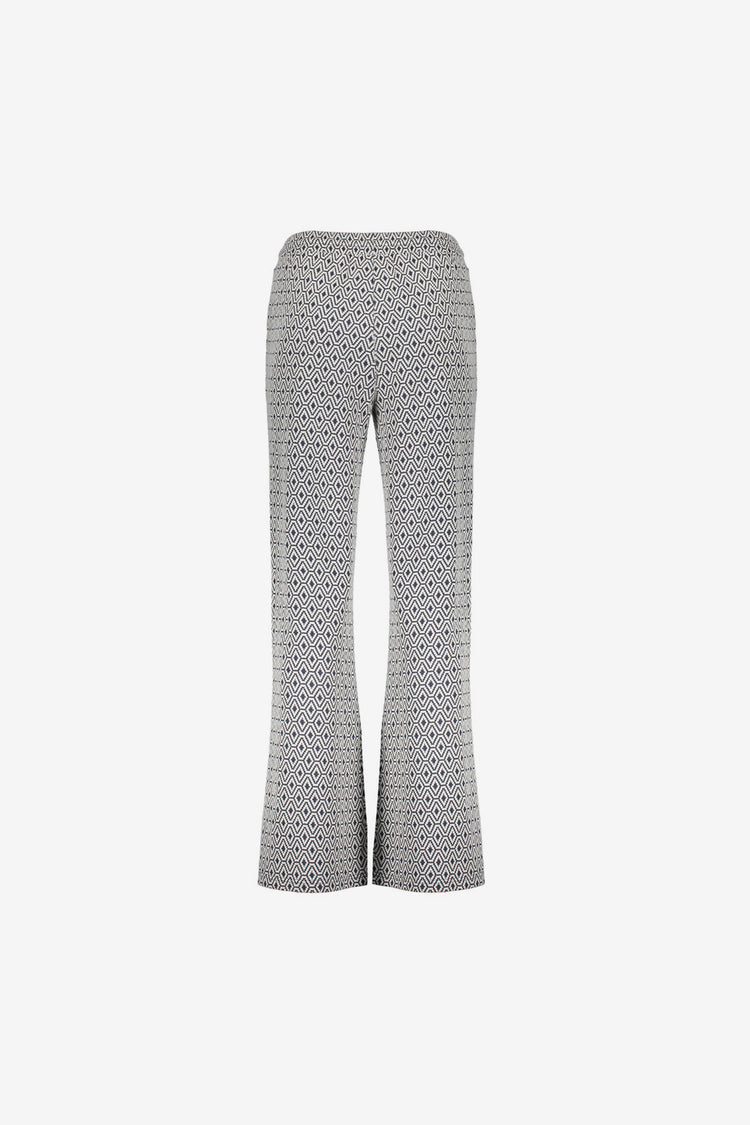 Geisha jacquard flared broek