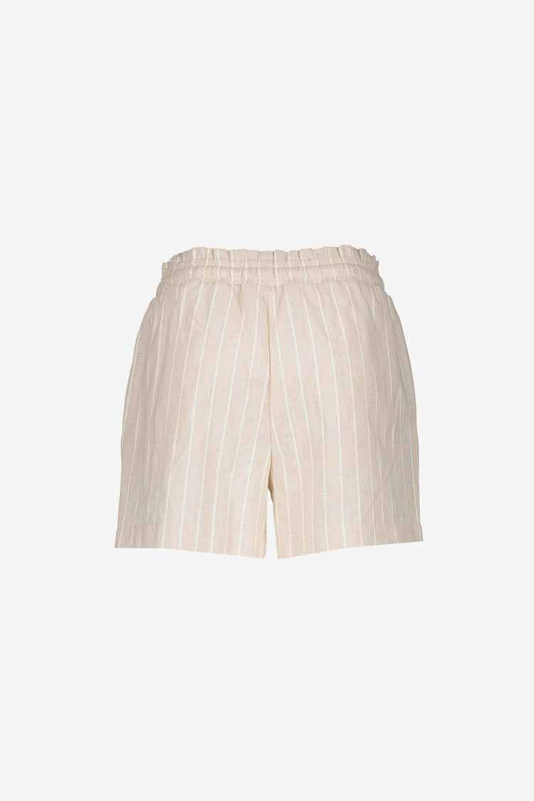 Geisha gestreepte paperbag short met lurex