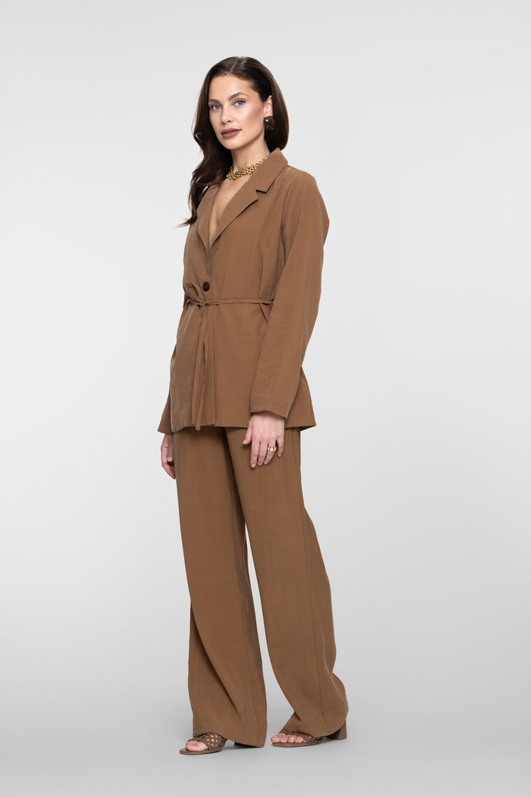 Geisha pantalon met straight leg