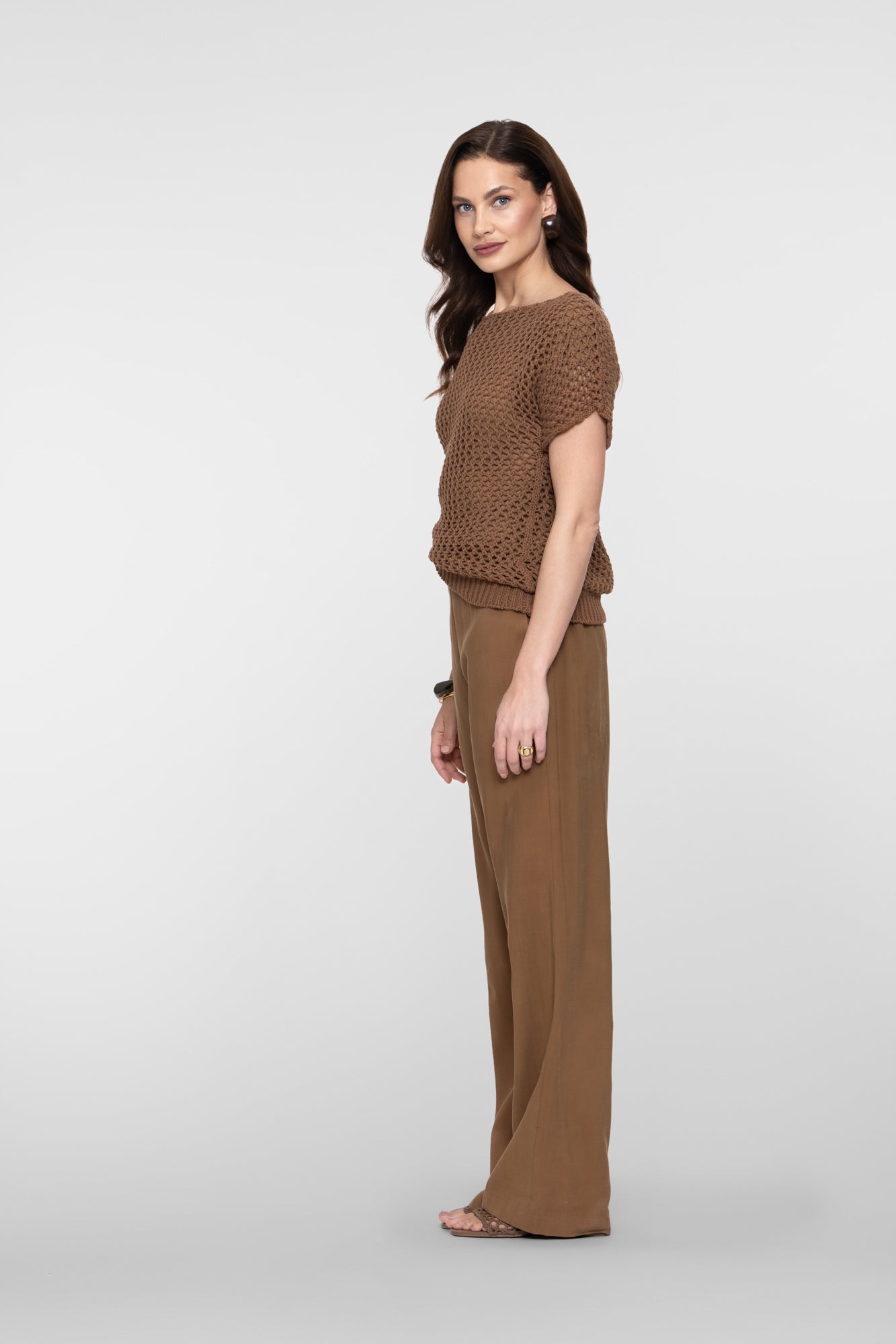 Geisha pantalon met straight leg
