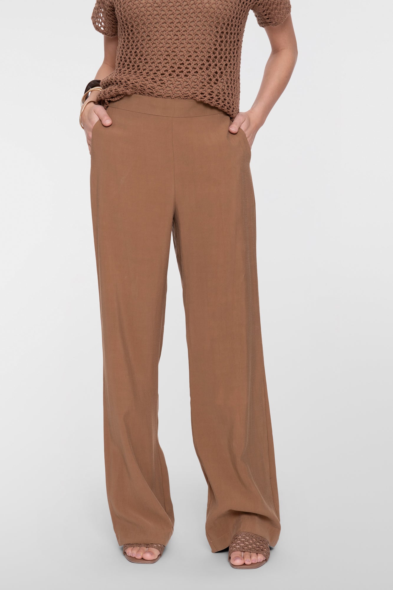 Geisha pantalon met straight leg