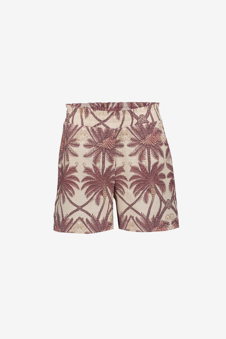 Geisha paperbag short met palms