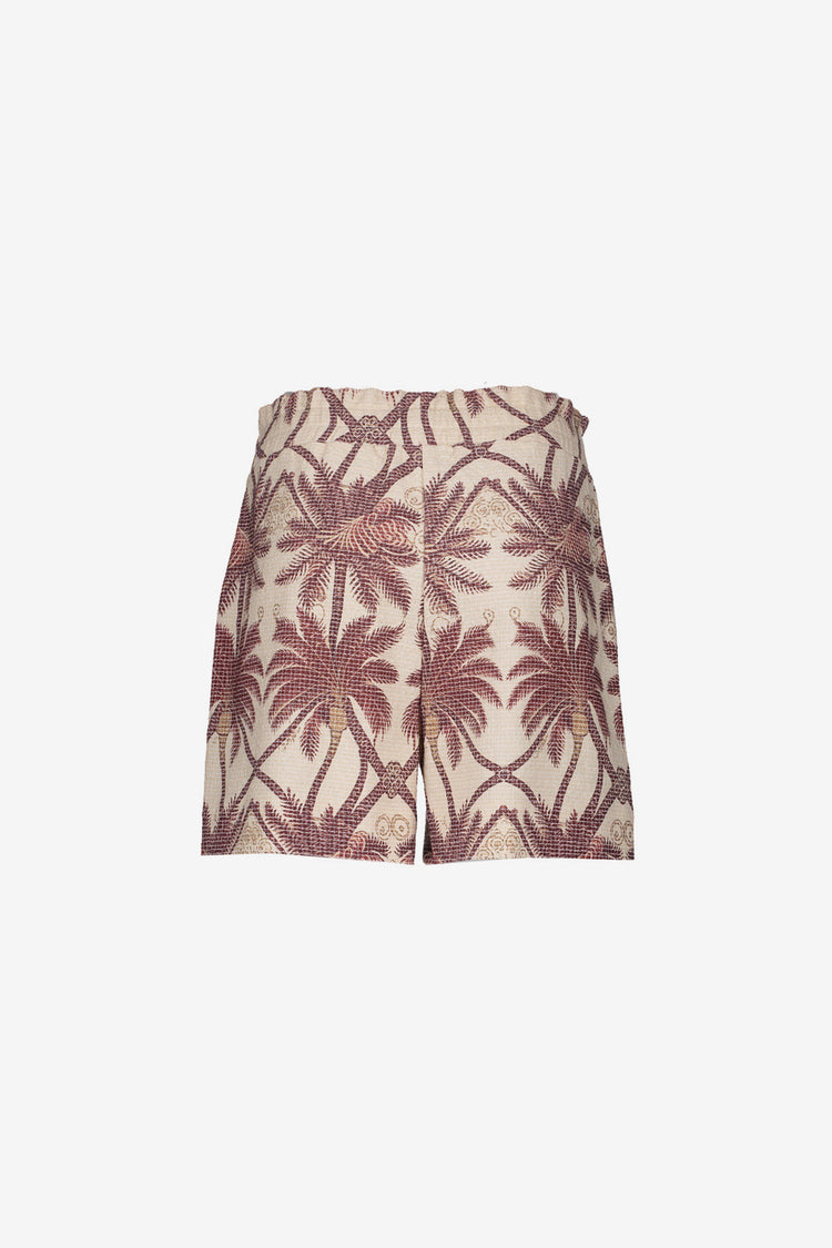 Geisha paperbag short met palms
