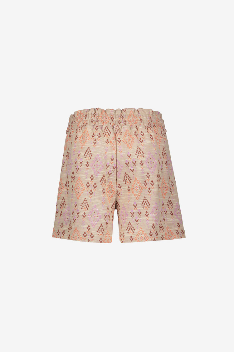 Geisha short met aztecprint