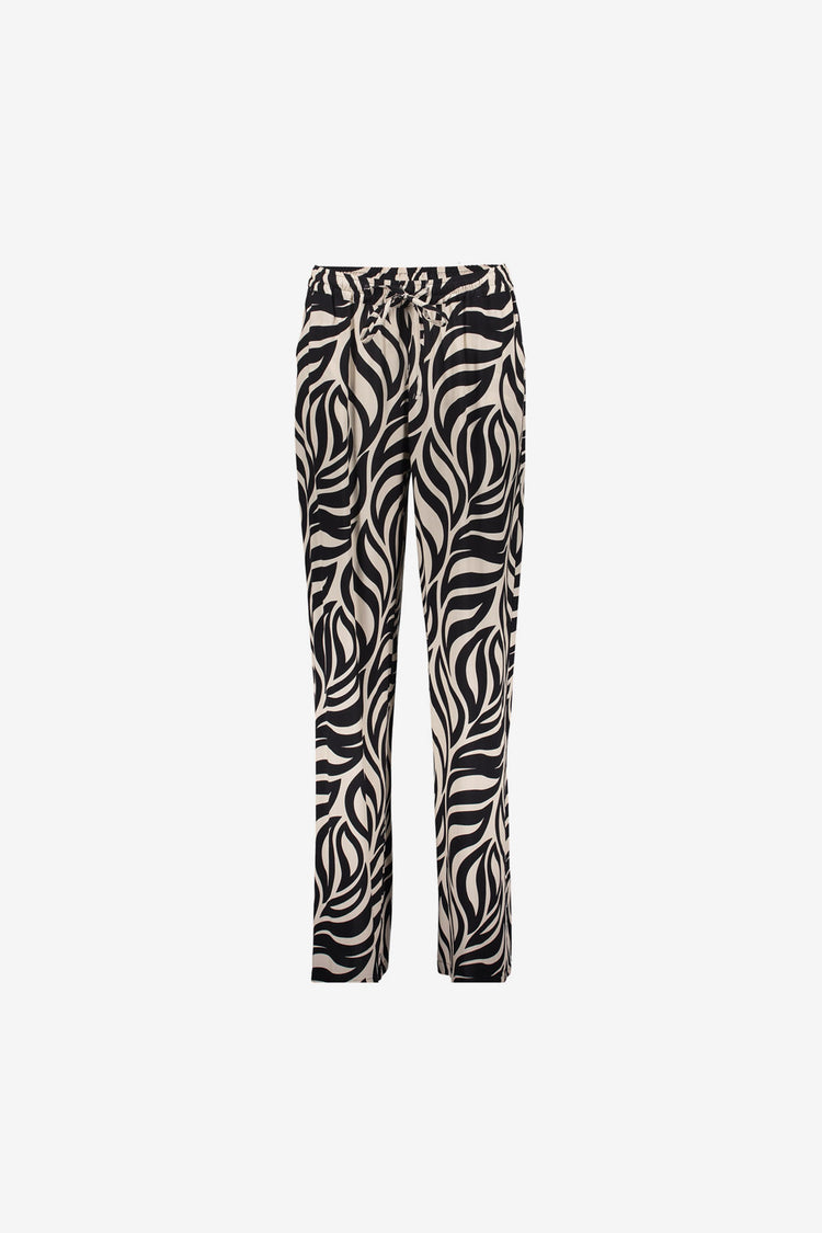 Geisha pantalon met swirldessin