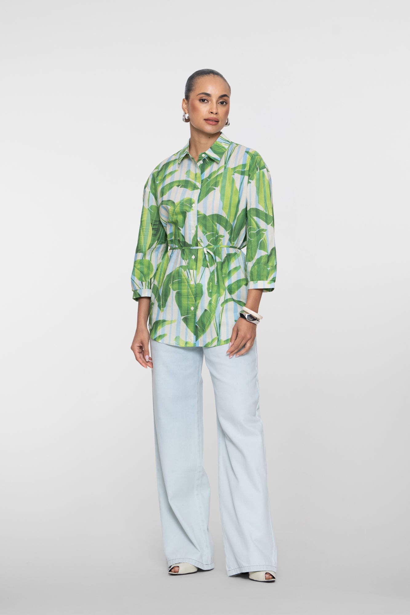 Geisha straight leg jeans met elastiek