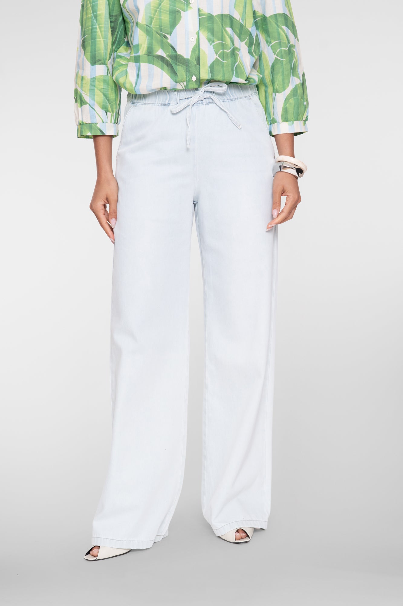 Geisha straight leg jeans met elastiek