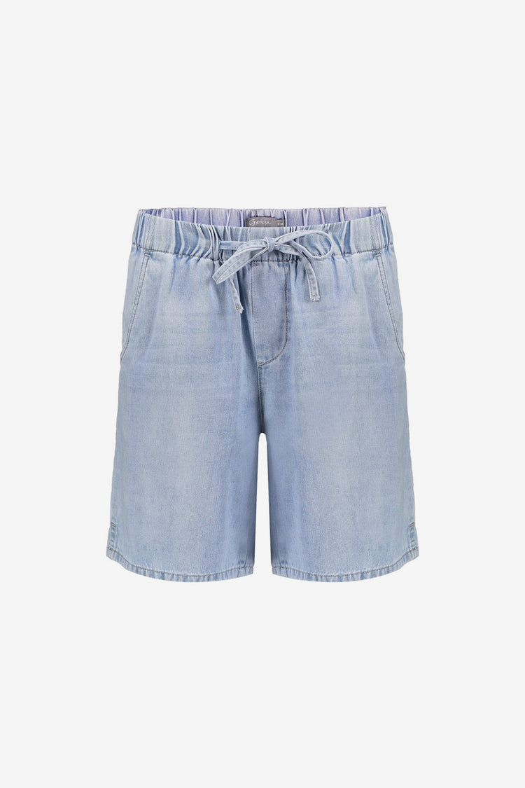 Geisha short met elastische taille en loose fit