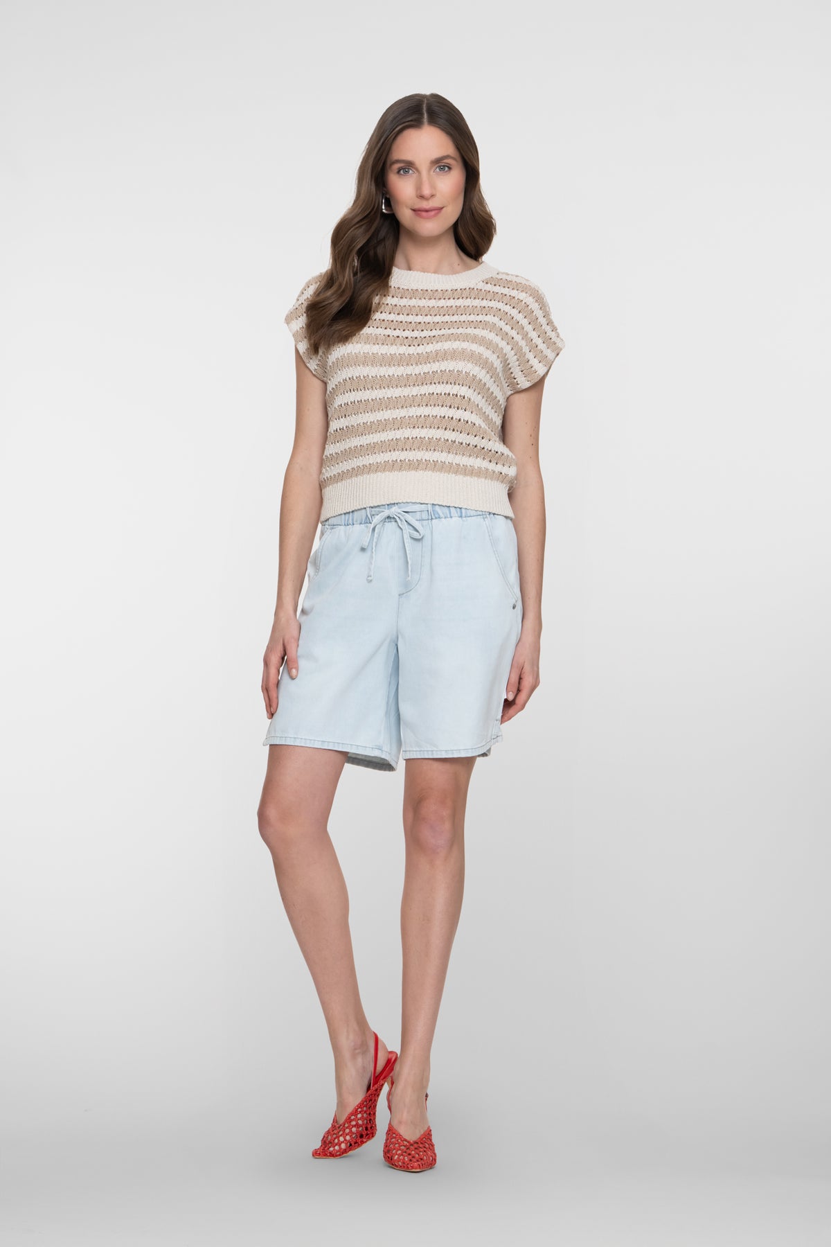 Geisha pullover met streeppatroon – Shop de look