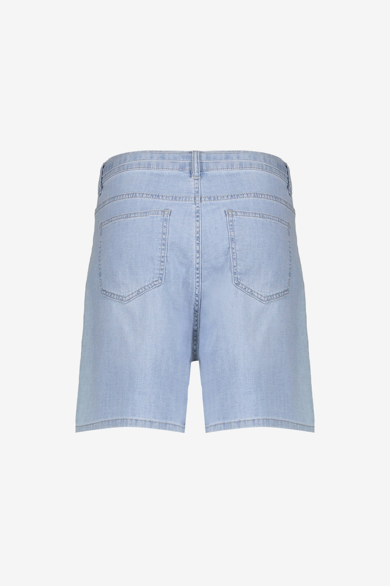 Geisha denim short met strikceintuur