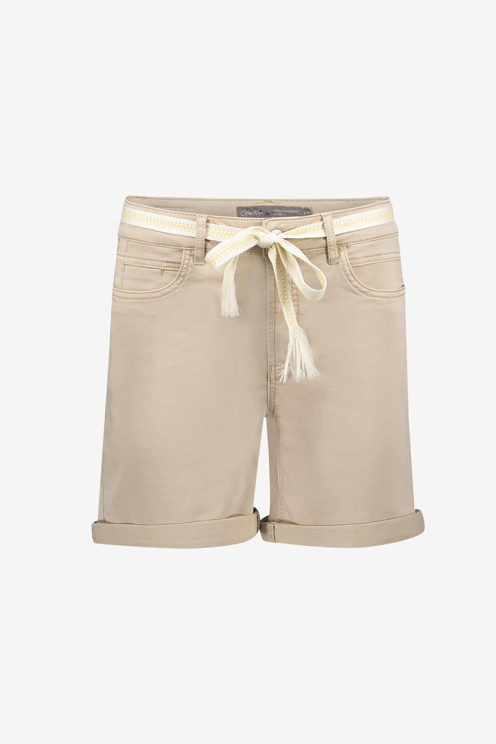 Geisha short met strikceintuur en zakken