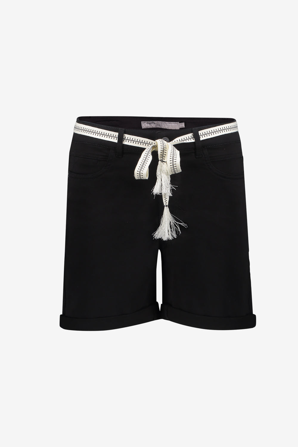 Geisha short met strikceintuur en zakken
