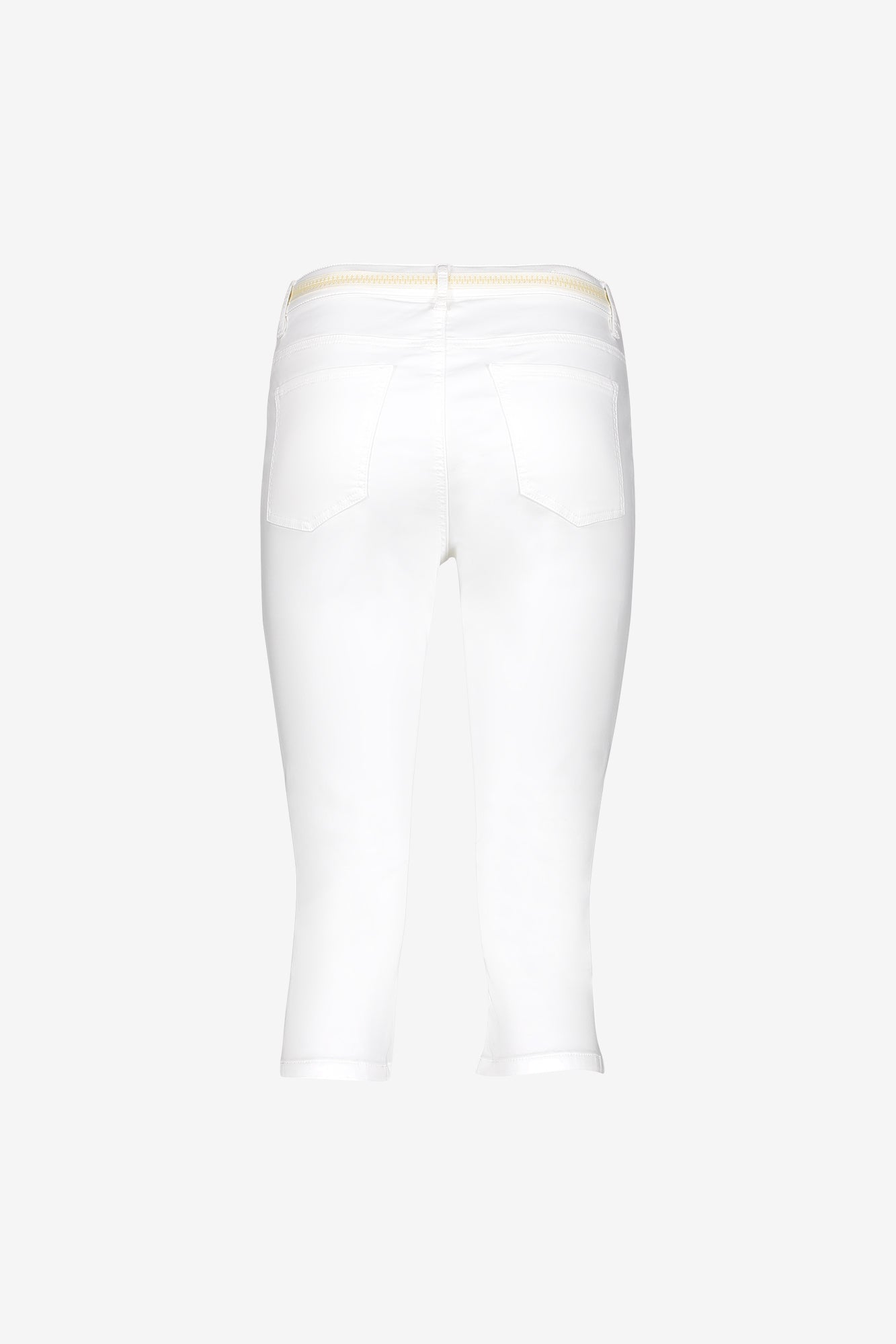 Geisha capri jeans met strikceintuur en comfortabele pasvorm