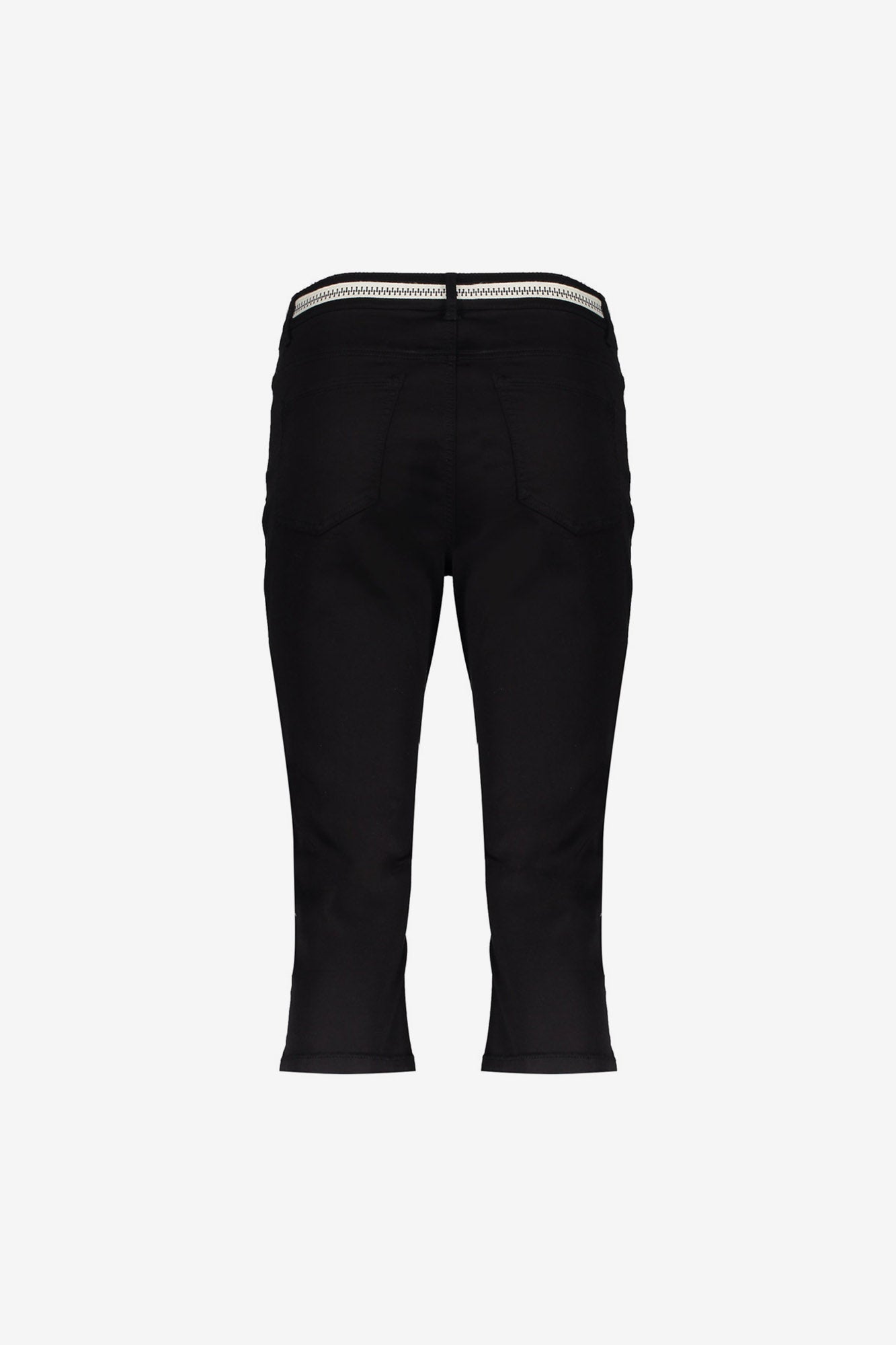 Geisha capri jeans met strikceintuur en comfortabele pasvorm