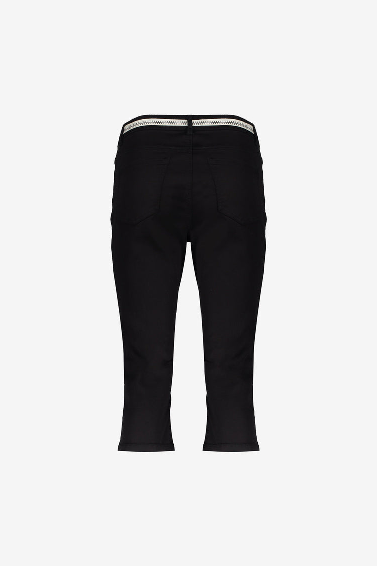 Geisha capri jeans met strikceintuur en comfortabele pasvorm