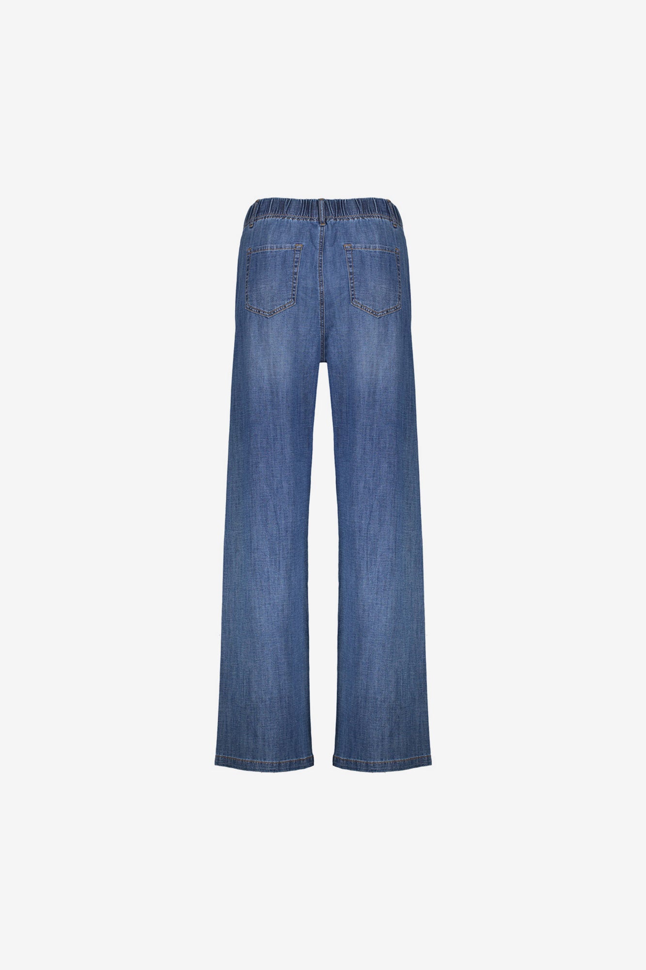 Geisha jeans met hoge taille en strikkoord