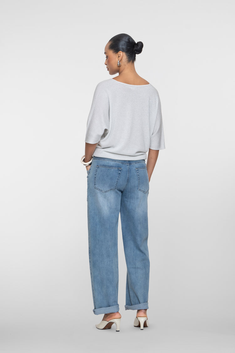 Geisha jeans met rechte pijp en stoere zakdetails