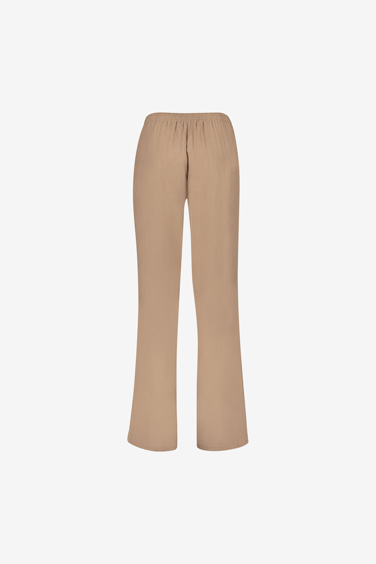 Geisha pantalon met linnenlook