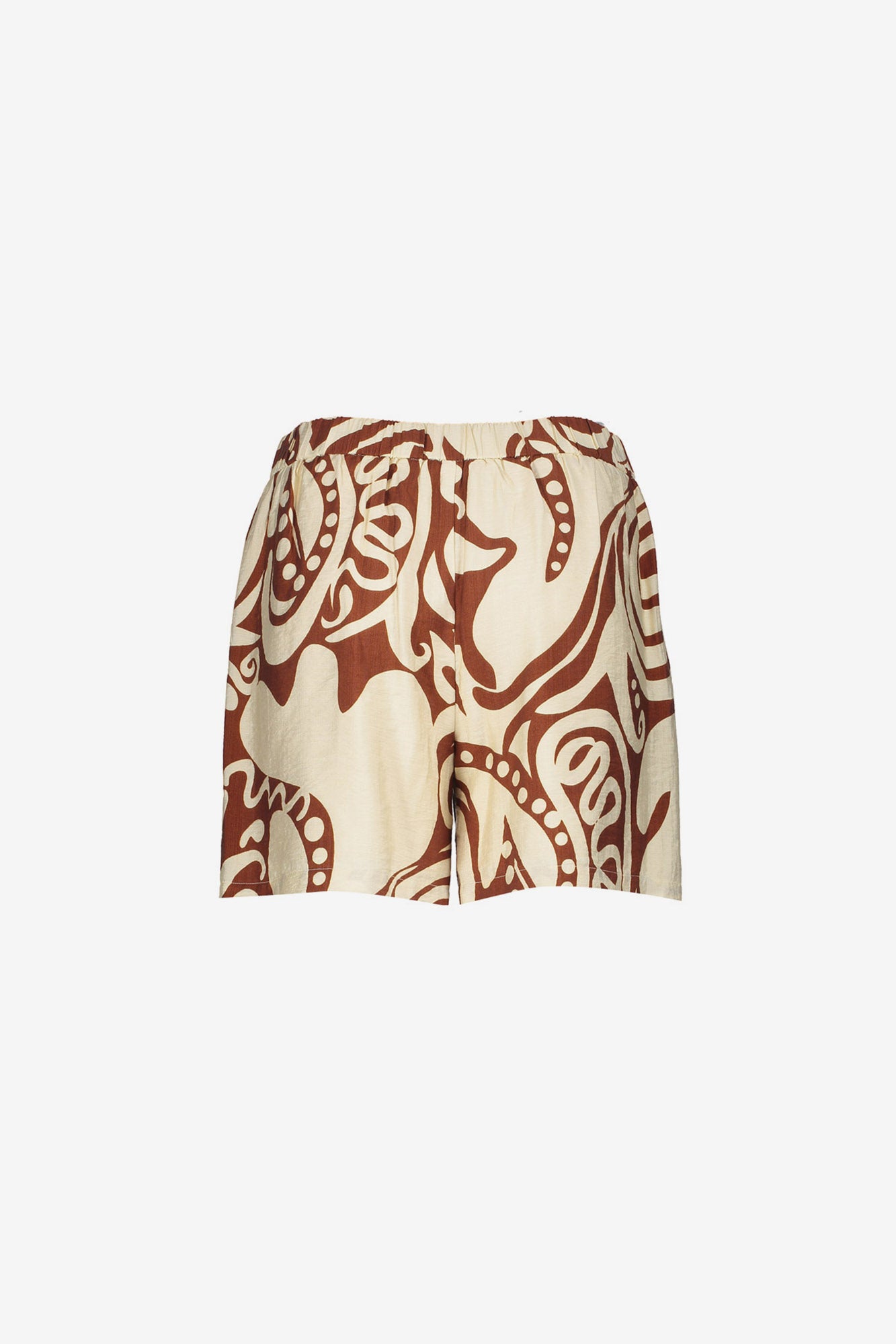 Geisha short bi-color swirl print