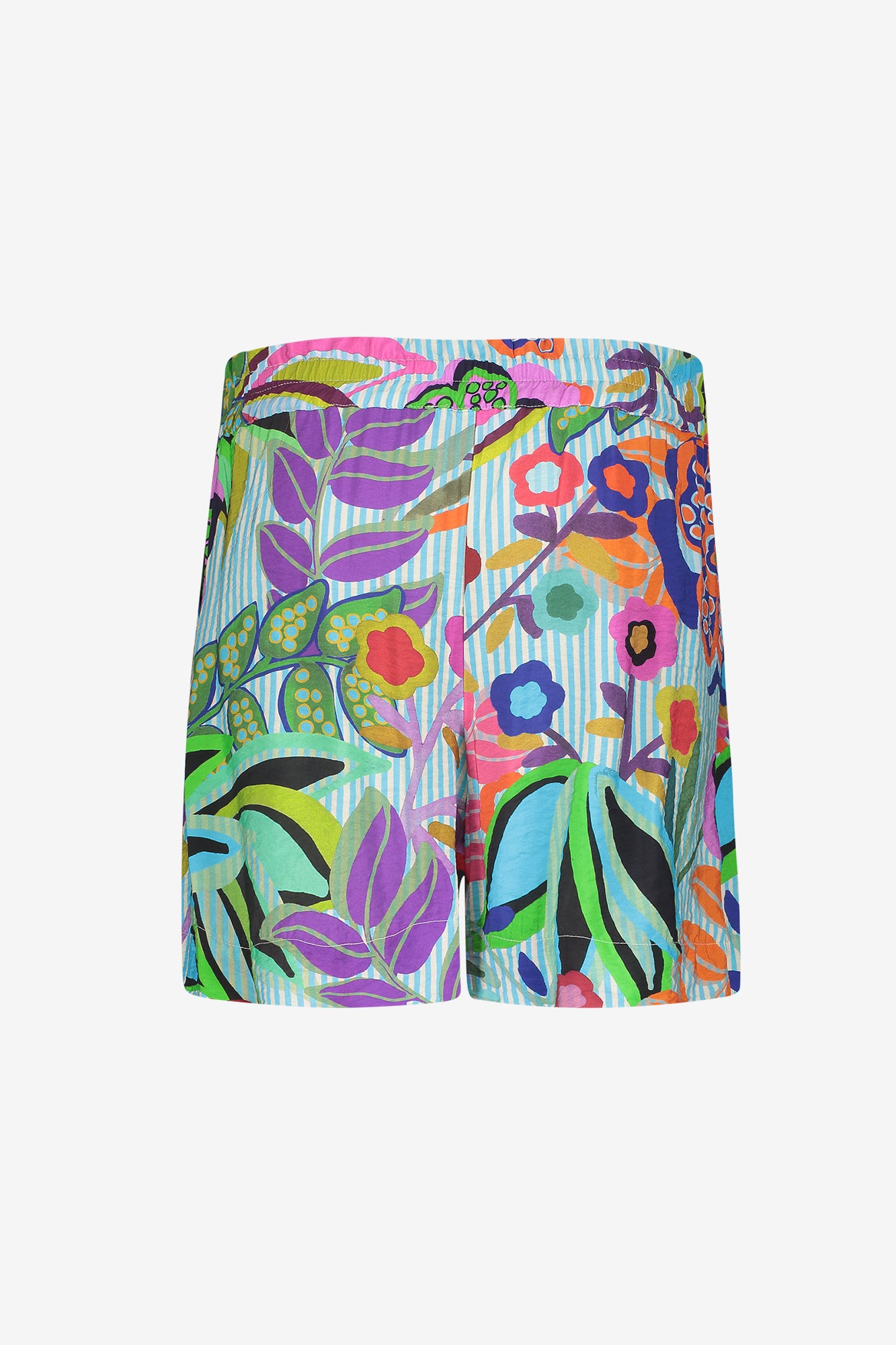 Geisha zomershort met print en strikdetail