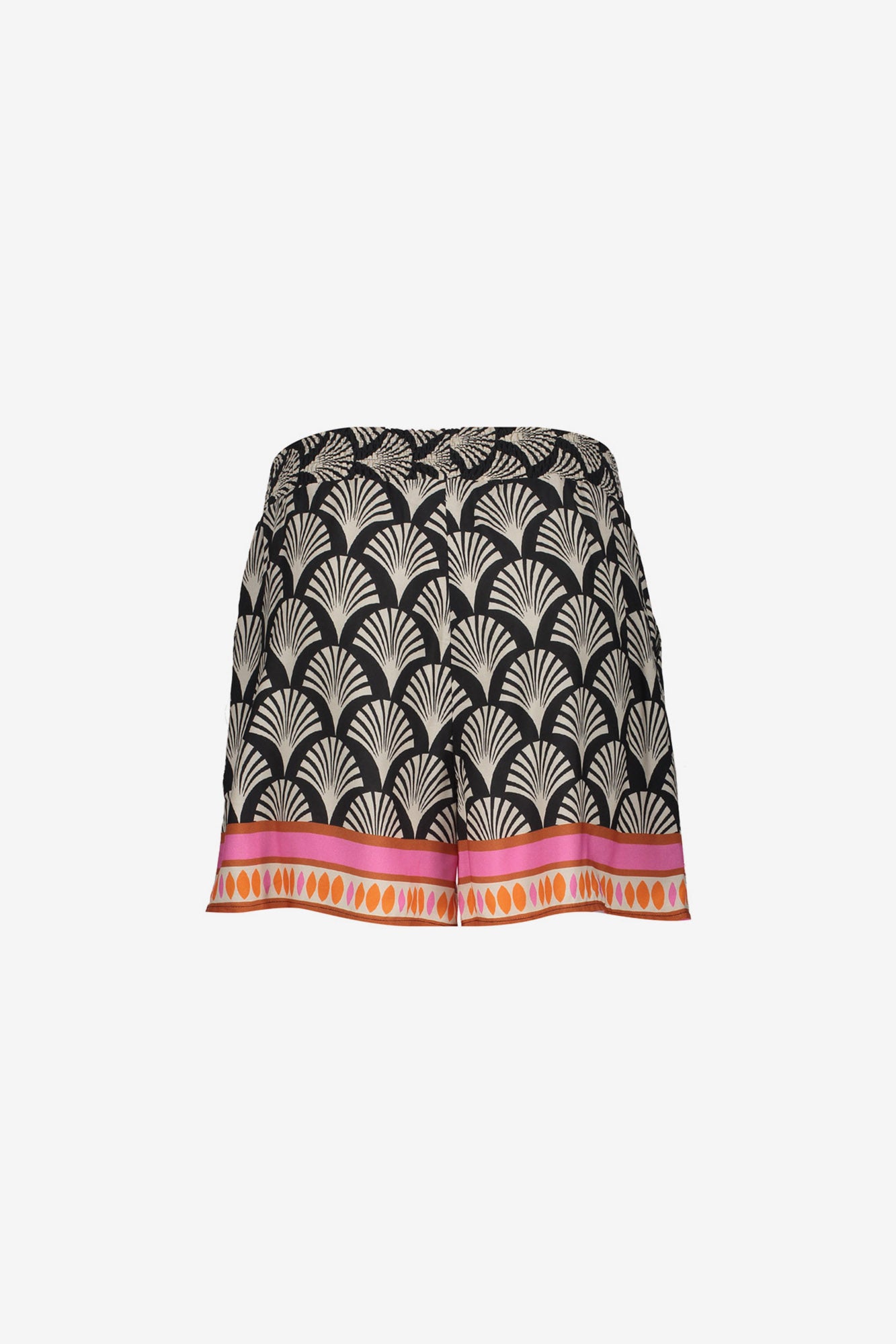 Geisha short met grafische print en zomerse uitstraling