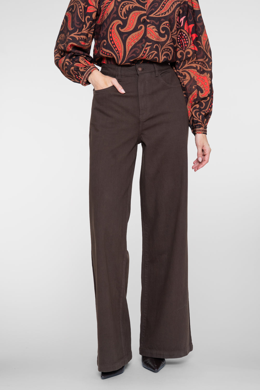 Geisha jeans met uitlopende pijpen