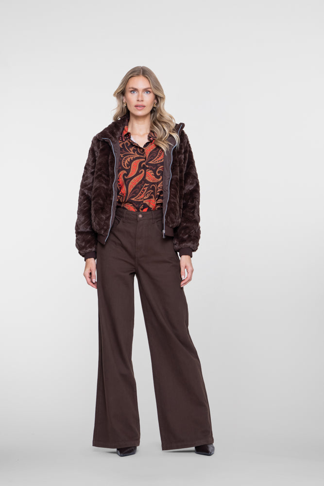 Geisha jeans met uitlopende pijpen
