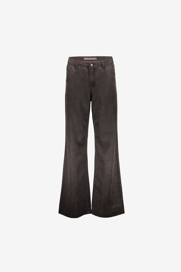 Geisha bruine jeans met hoge taille en rechte pasvorm