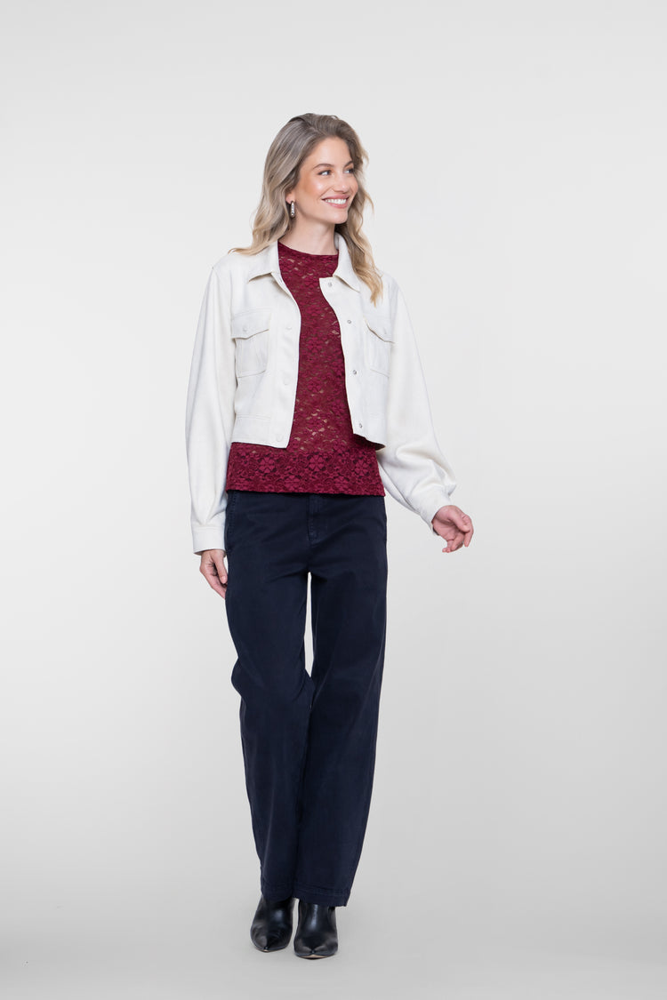 Geisha barrel jeans met matte soft finish