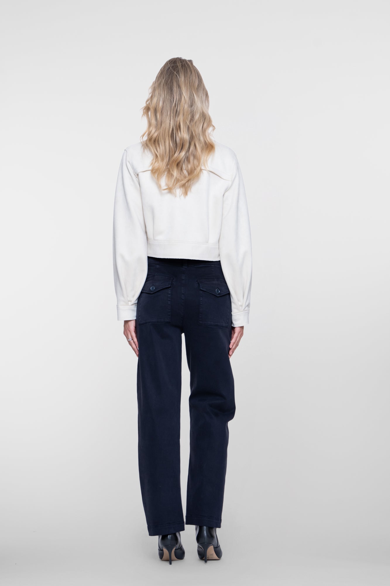 Geisha barrel jeans met matte soft finish
