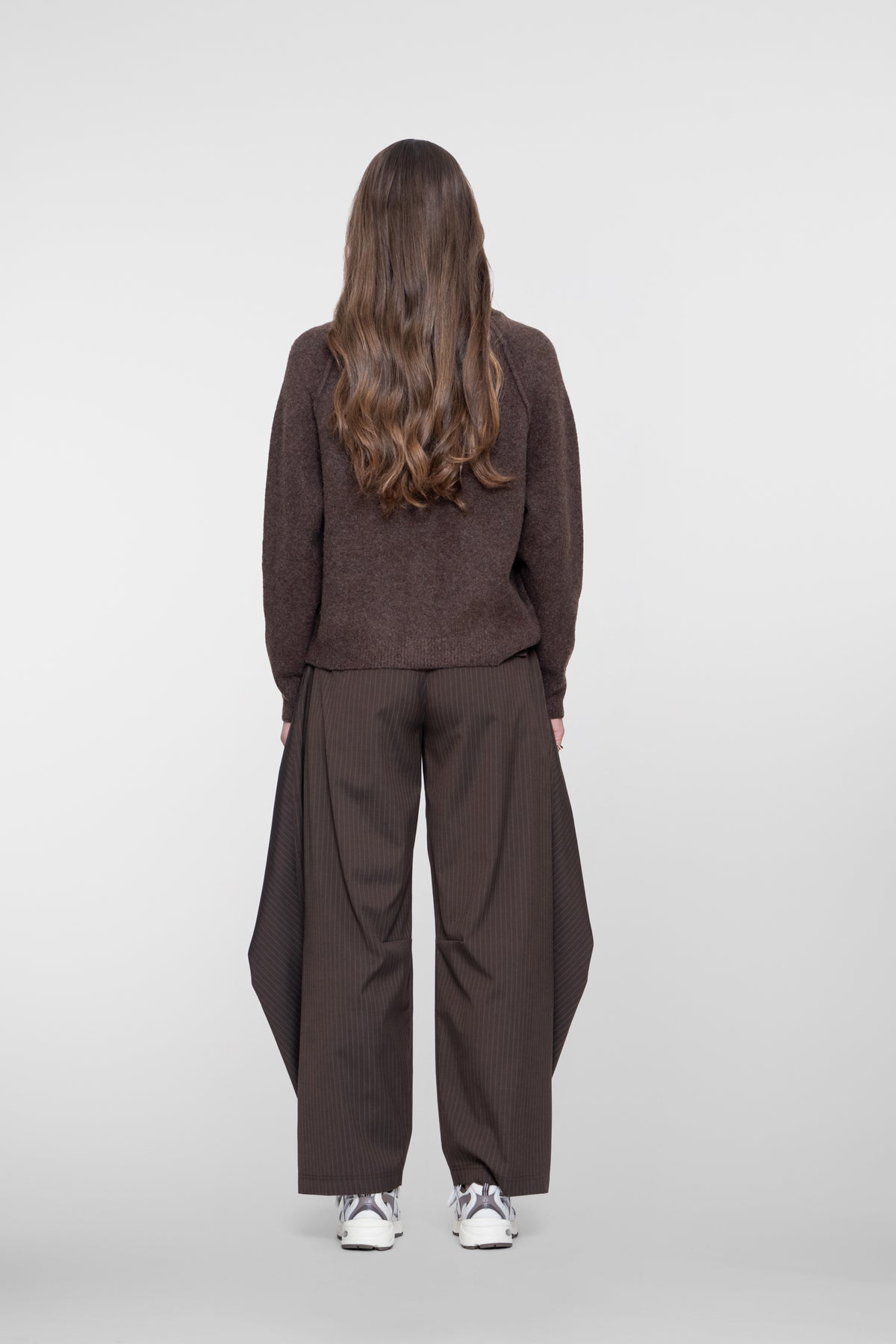 Geisha ballonbroek met pinstripe en opvallende overslag