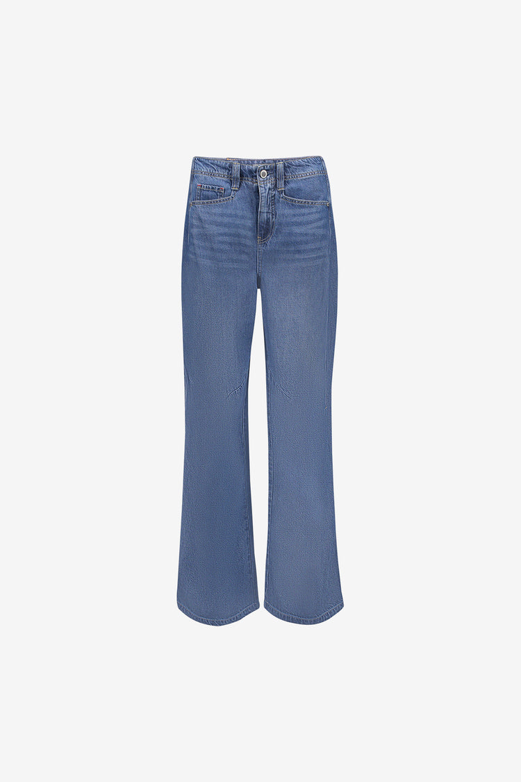 Geisha dames wide leg jeans met hoge taille