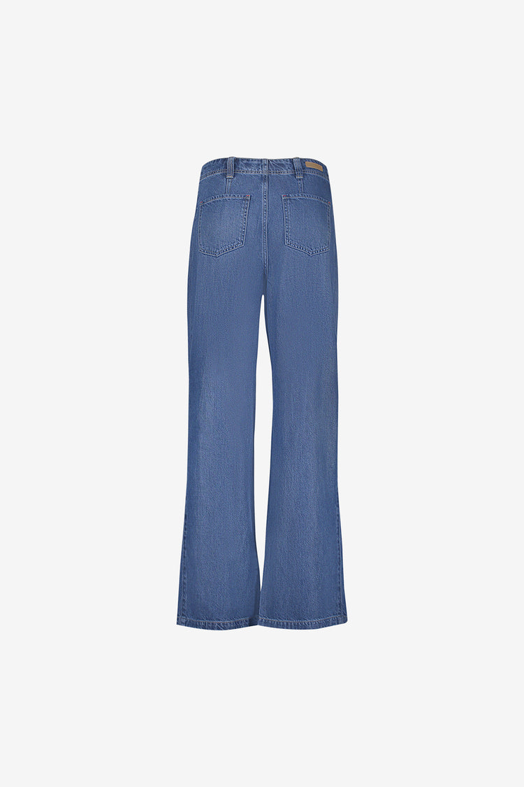 Geisha dames wide leg jeans met hoge taille