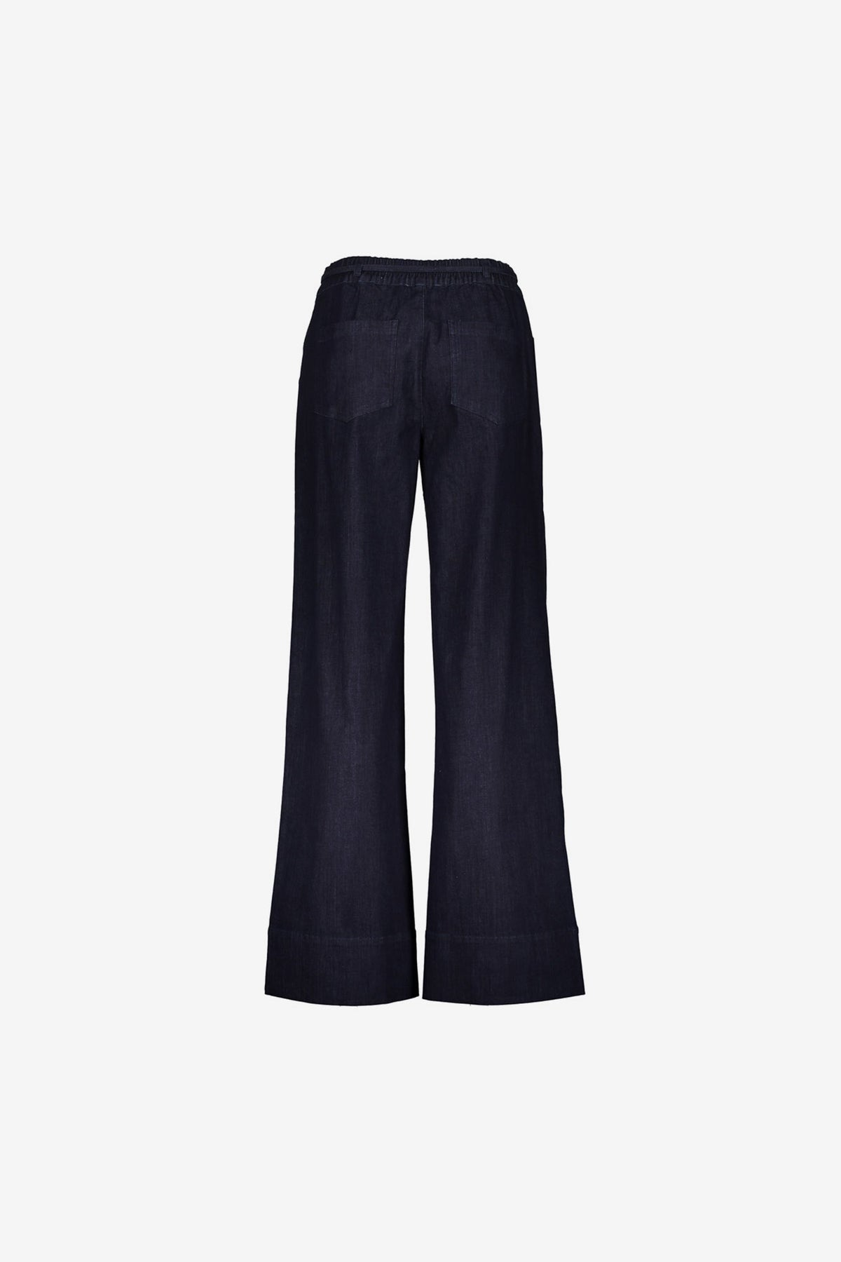 Geisha wide leg jeans met striksluiting en wijde pijpen