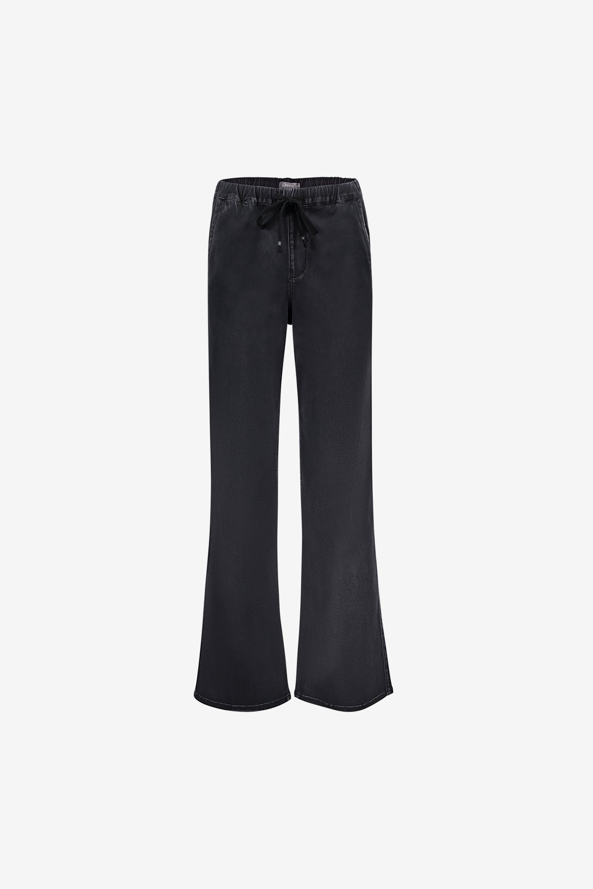 Geisha wide leg jeans met koorddetail en comfortabele taille