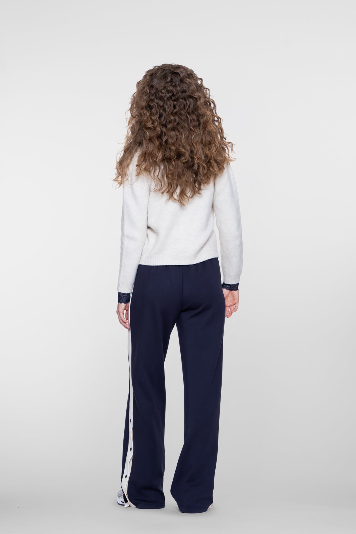 Geisha trackpant met sportieve bies
