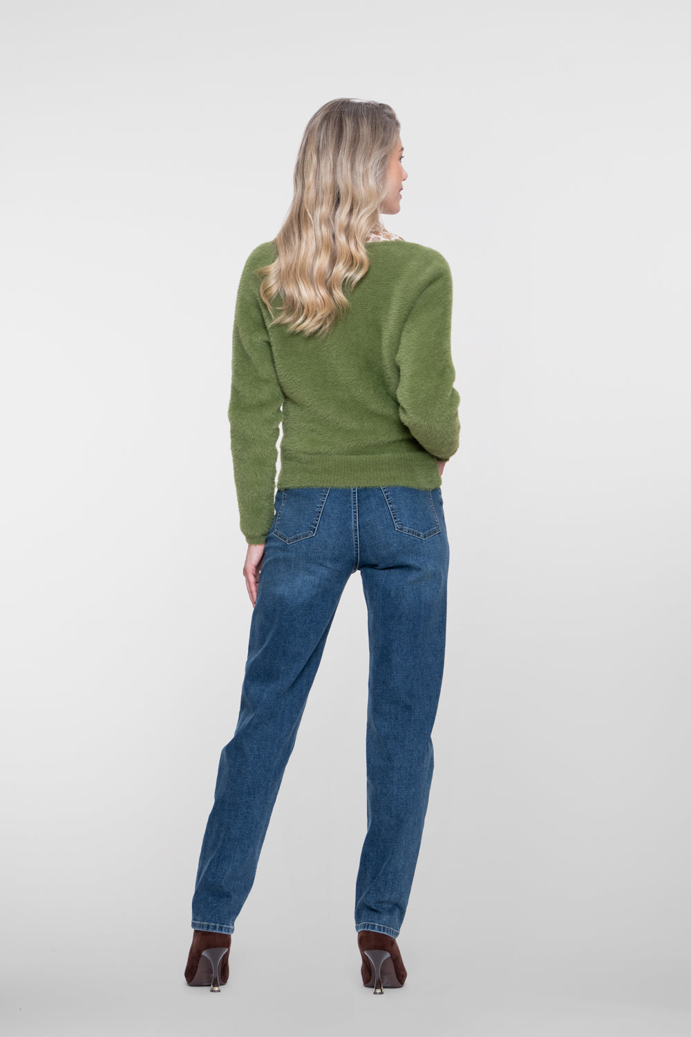 Geisha jeans met rechte pasvorm en hoge taille