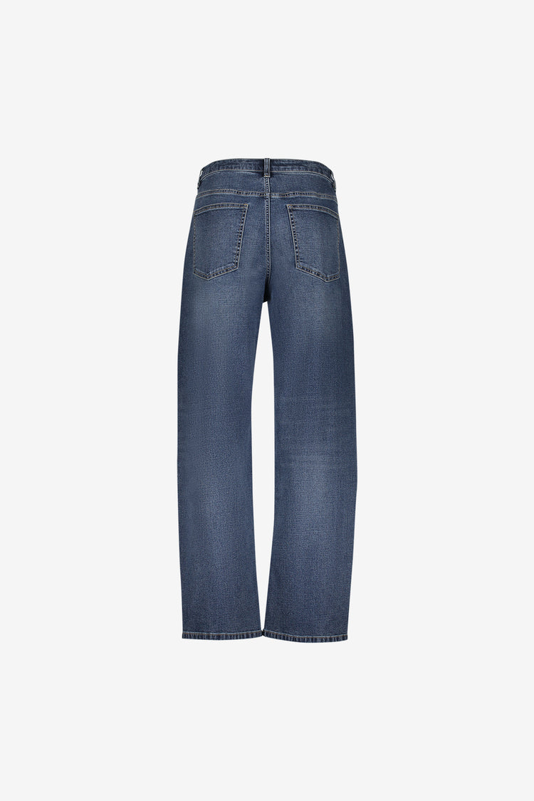 Geisha barrel jeans met sierstiksels
