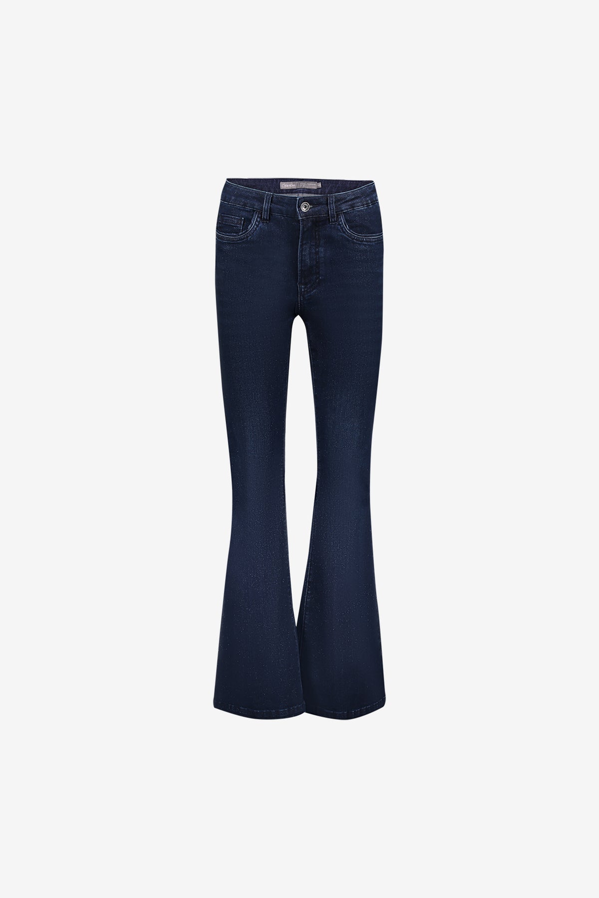 Geisha flared jeans met lurex