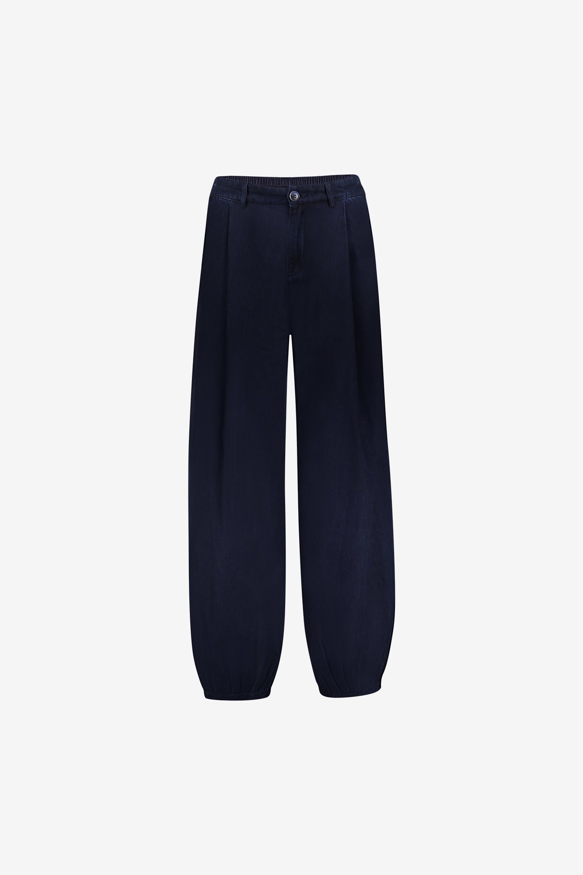 Geisha jeans met ballonpasvorm en elastische details
