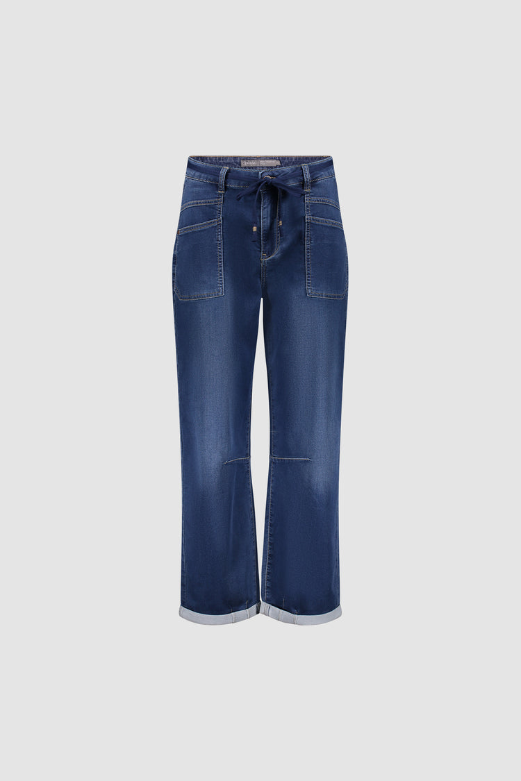 Geisha straight jeans met grote zakken