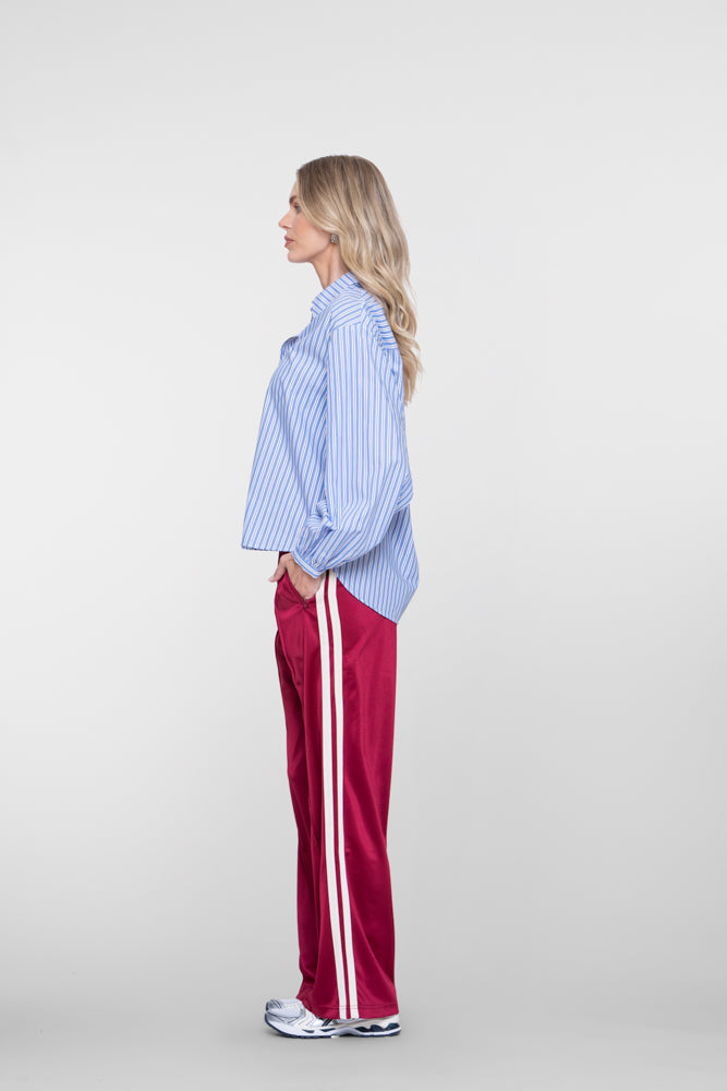 Geisha trackpant met contrasterende zijbies