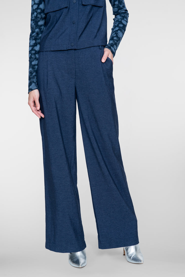Geisha pantalon met flared pijpen