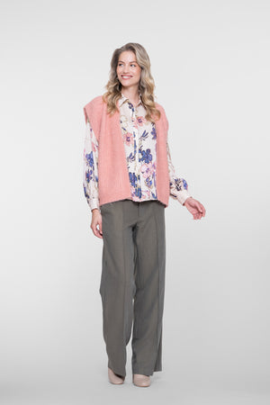 Geisha pantalon met sierkoord en stijlvolle details