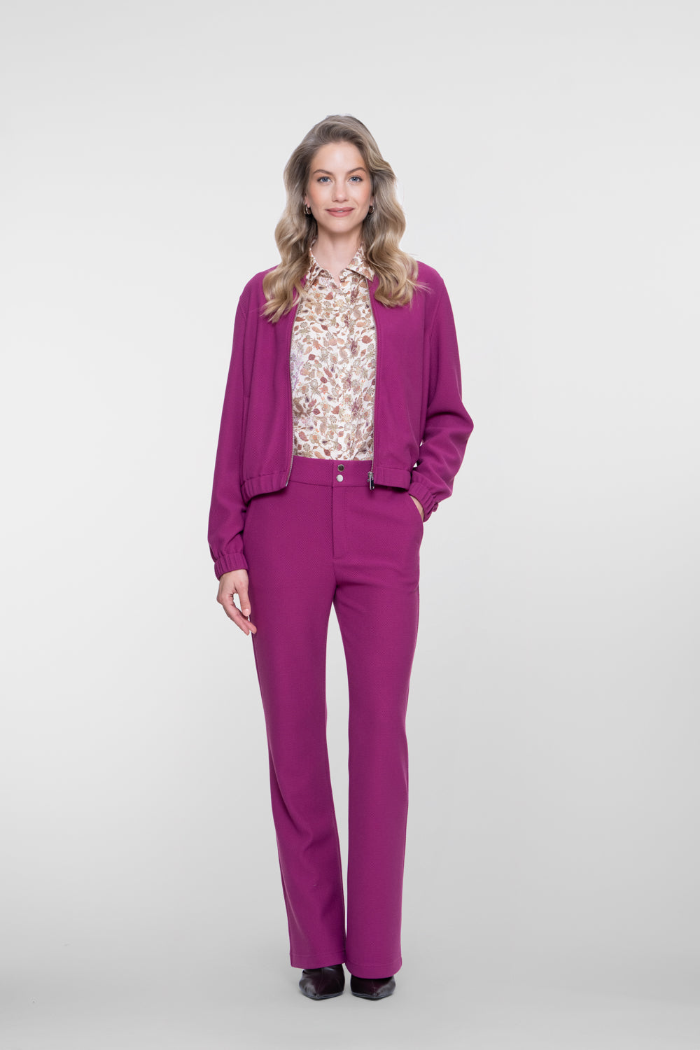 Geisha comfy pantalon met rechte pijp