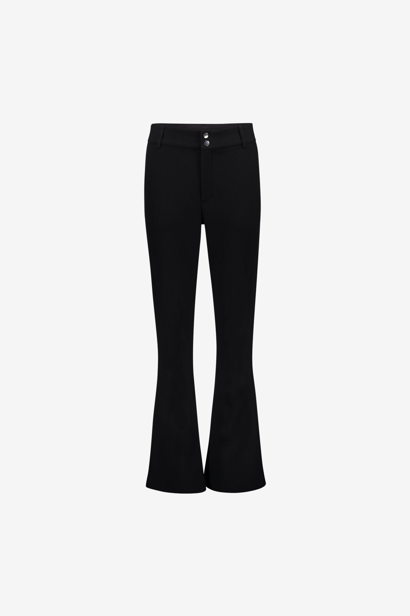 Geisha comfy flared pantalon met honeycomb structuur